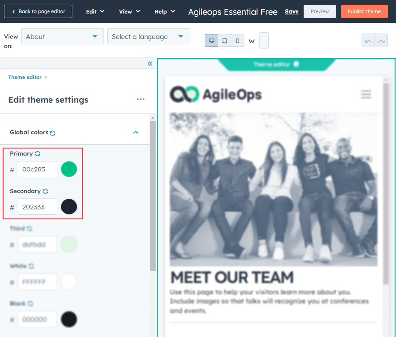 HubSpot - fill global colors HubSpot - fill global colors